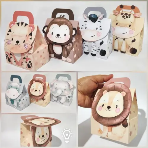 Lembrancinha - Caixa Animais Safari