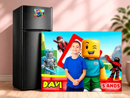 Lembrancinha - Foto Ima Geladeira - Roblox