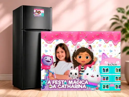Lembrancinha - Foto Imã Geladeira - Casa Magica da Gabby