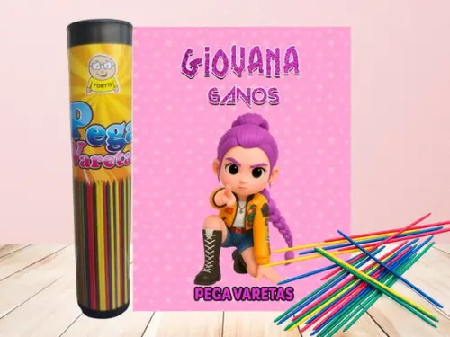 Lembrancinha - Pega Varetas - Guerreiras do Kpop / Rumi