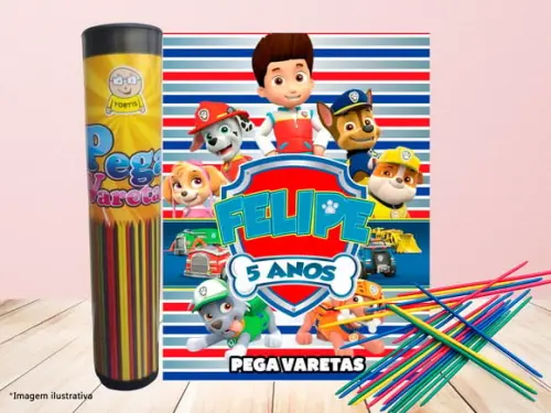 Lembrancinha - Pega Varetas - Patrulha Canina
