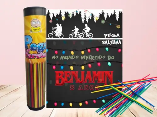 Lembrancinha - Pega Varetas - Stranger Things