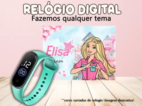 Lembrancinha - Relogio Digital - Barbi