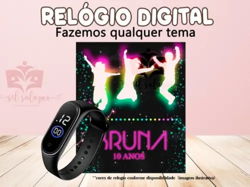 Lembrancinha - Relogio Digital - Jump Neon