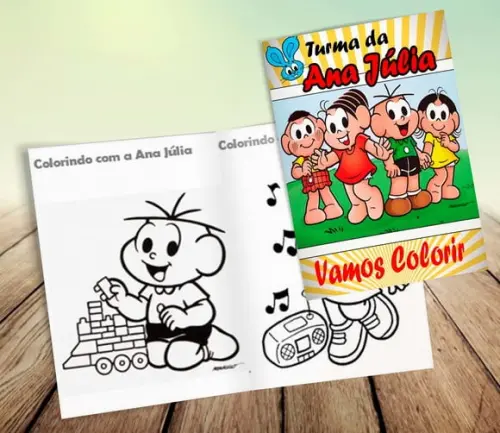 Lembrancinha - Revista de Colorir - Turma da Monica