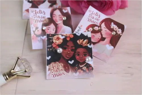 Lembrancinha Dia das Mães - Tag para Brinco