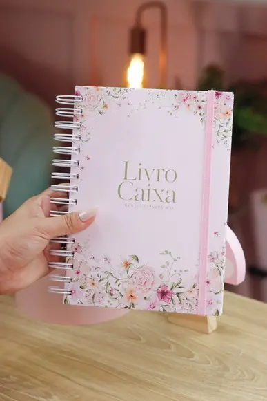 Livro Caixa 2026 - Datado (floral)