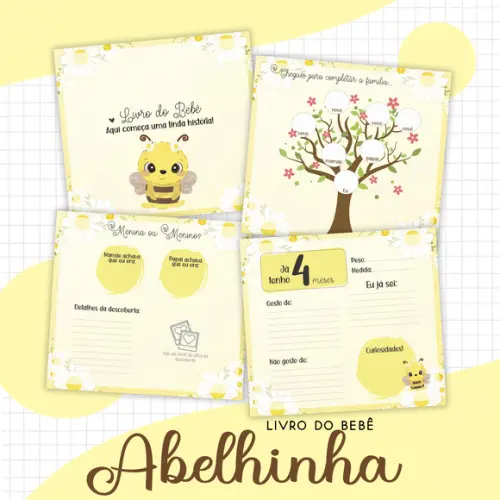 Livro do Bebê - 20x22 - Abelhinha