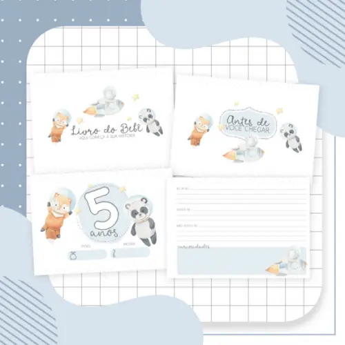 Livro do Bebê - Astronauta Animais 03