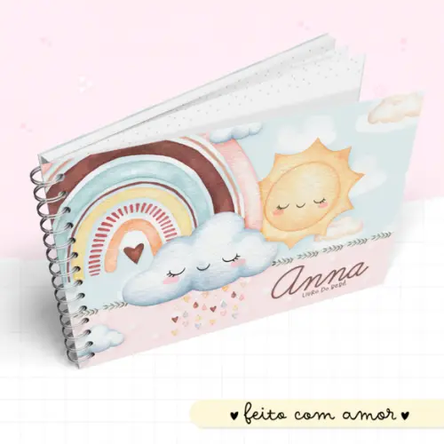 Livro do Bebê - Chuva de Amor Menina 2.0