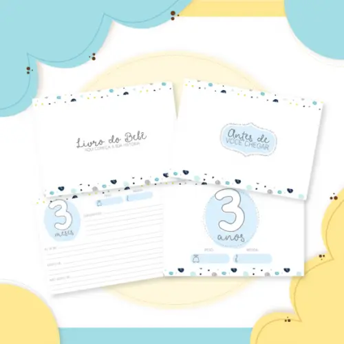 Livro do Bebê - Minimalista Menino 02