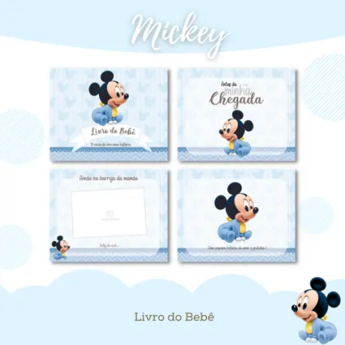 Livro do Bebê (19 x 24) - Mickey Baby