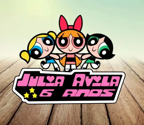 Logo Digital - Meninas Super Poderosas Personalizada
