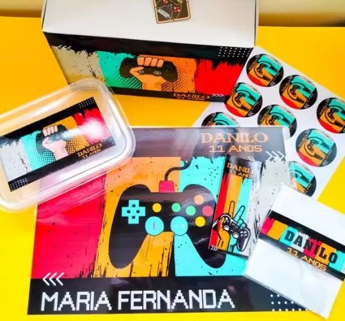 Maleta Kit Luxo Festa na Escola - Video Game