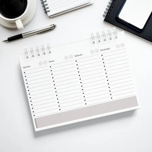 Mini Planner Masculino - 2026 (personalizamos com Sua Logo)