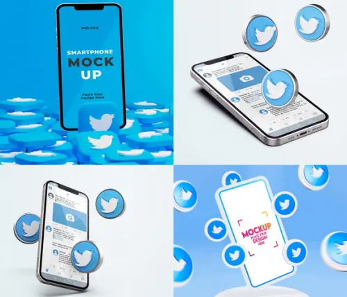 Mockup - Celular Twitter