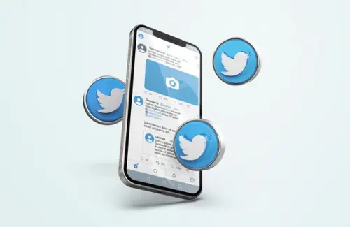 Mockup - Celular Twitter