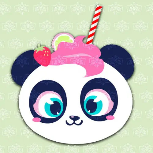 Panda Shake Puket Png (digital Alta Resolução)
