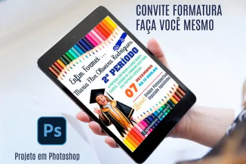 Projeto Convite Editavel - Formatura Infantil