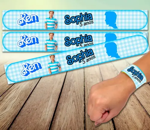 Pulseira Bate Enrola - Barbie E/ou Ken