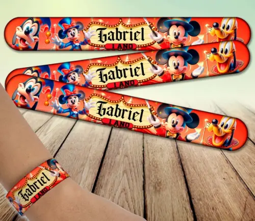 Pulseira Bate Enrola - Circo do Mickey