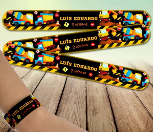 Pulseira Bate Enrola - Construção / Trator 02