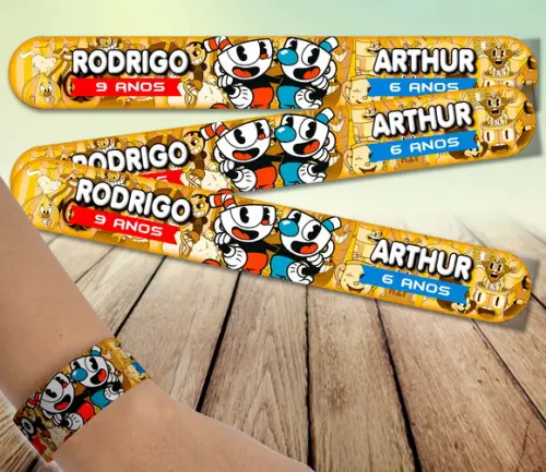Pulseira Bate Enrola - Cuphead