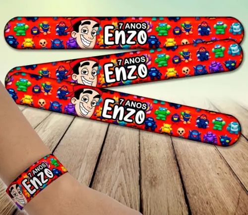 Pulseira Bate Enrola - Enaldinho/ Elo Monsters