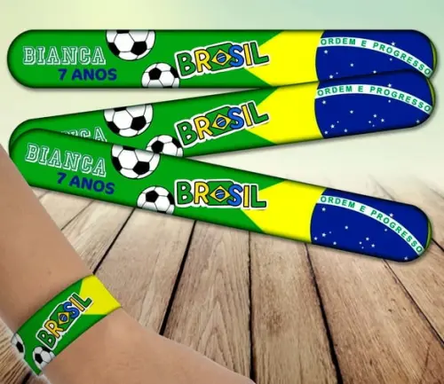 Pulseira Bate Enrola - Futebol - Brasil