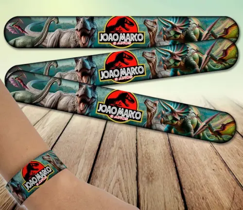 Pulseira Bate Enrola - Jurassic Park