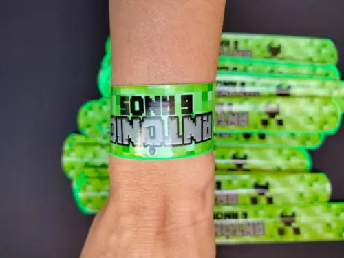 Pulseira Bate Enrola - Minecraft