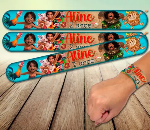 Pulseira Bate Enrola - Moana