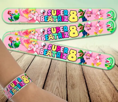 Pulseira Bate Enrola - Princesa Peach