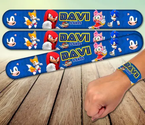 Pulseira Bate Enrola - Sonic