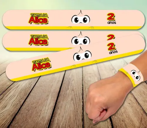 Pulseira Bate Enrola - Turma da Monica