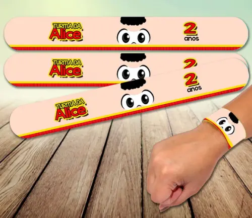 Pulseira Bate Enrola - Turma da Monica