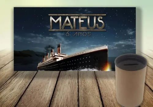 Rotulo Cofrinho - Titanic (digital)