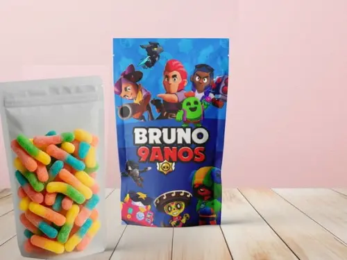 Saquinho Zip Lock (20x12) - Brawl Stars