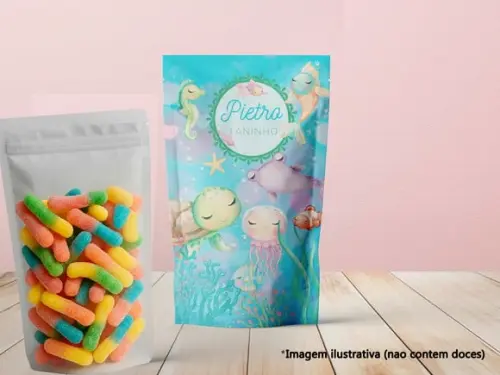 Saquinho Zip Lock (20x12) - Fundo do Mar