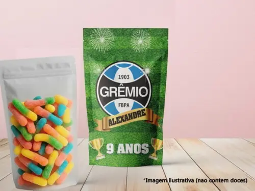 Saquinho Zip Lock (20x12) - Futebol (gremio)