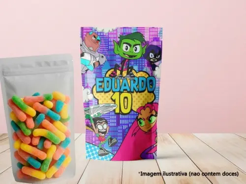 Saquinho Zip Lock (20x12) - Jovens Titans