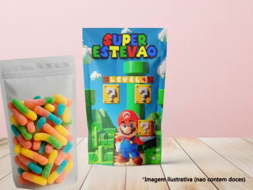 Saquinho Zip Lock (20x12) - Super Mario