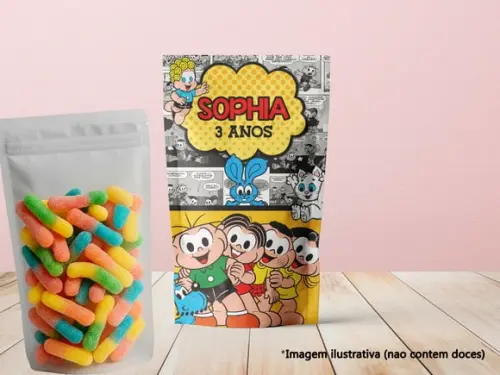 Saquinho Zip Lock (20x12) - Turma da Monica