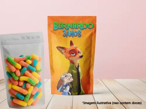 Saquinho Zip Lock (20x12) - Zootopia