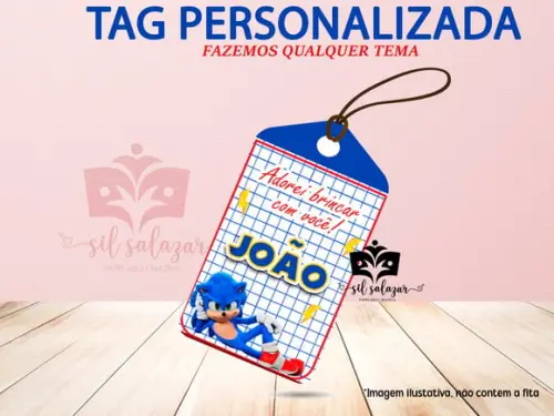 Tag Personalizada - Sonic
