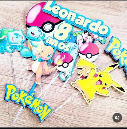 Topo de Bolo - Pokemon