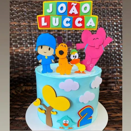 Topo de Bolo Luxo - Pocoyo Camadinhas