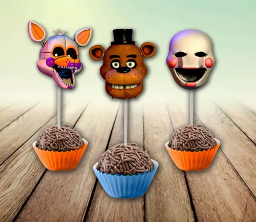 Topper de Docinho - Animatronics ( 50 Unidades)