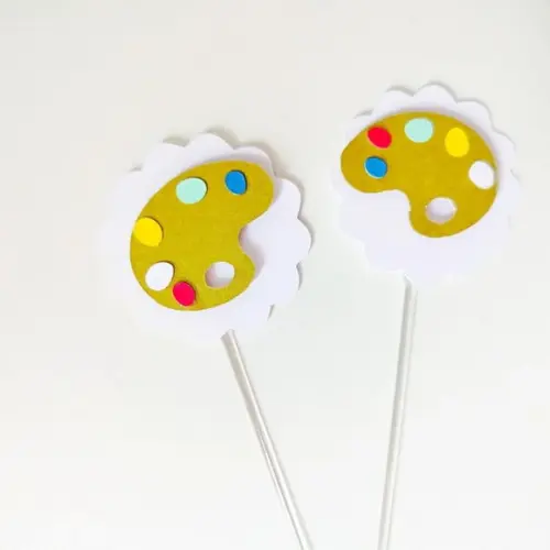 Topper de Docinho - Mini Aquarela (20 Un)