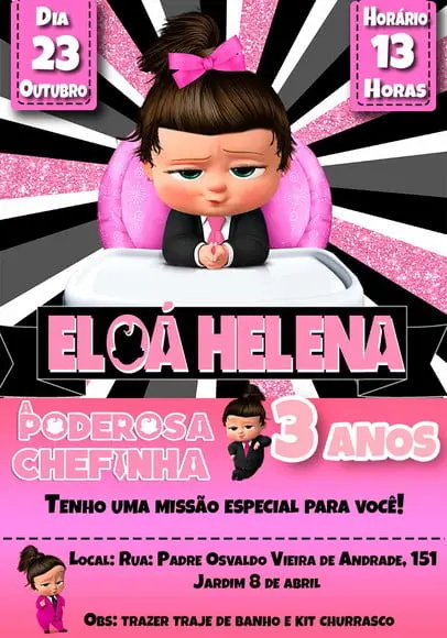 Convite Virtual - a Poderosa Chefinha Morena